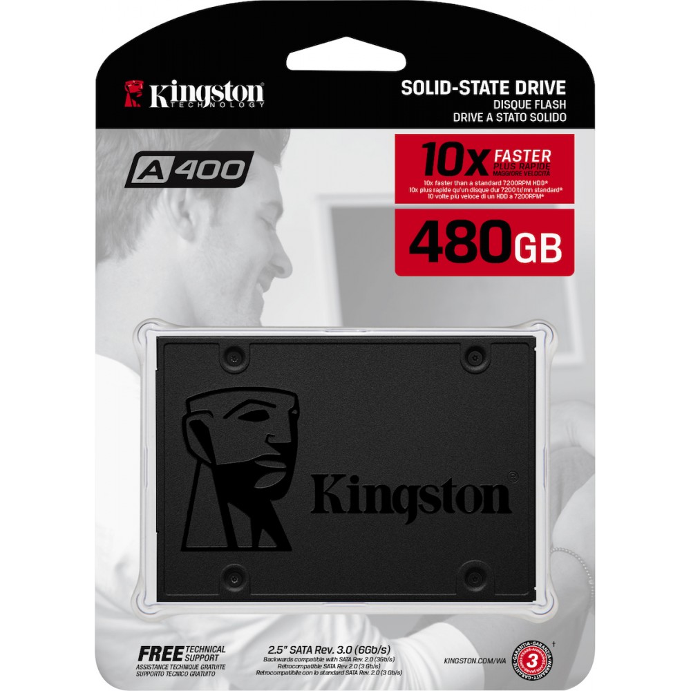 Kingston A400 SSD 480GB 2.5'' SATA III