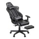 Oneray Black Chair Gaming με υποπόδιο (D0921-F)	