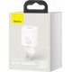 Baseus Φορτιστής Χωρίς Καλώδιο με Θύρα USB-C 30W Power Delivery Λευκός (Super Si)