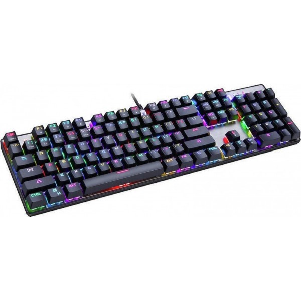 Motospeed CK104 Keyboard Ασημί (Red switches) GR