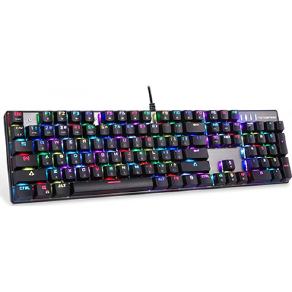 Motospeed CK104 Keyboard Ασημί (Red switches) GR