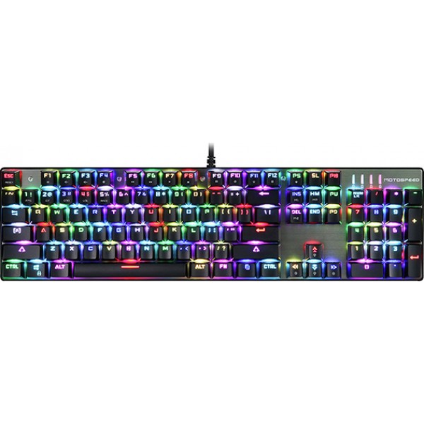 Motospeed CK104 Keyboard Ασημί (Red switches) GR