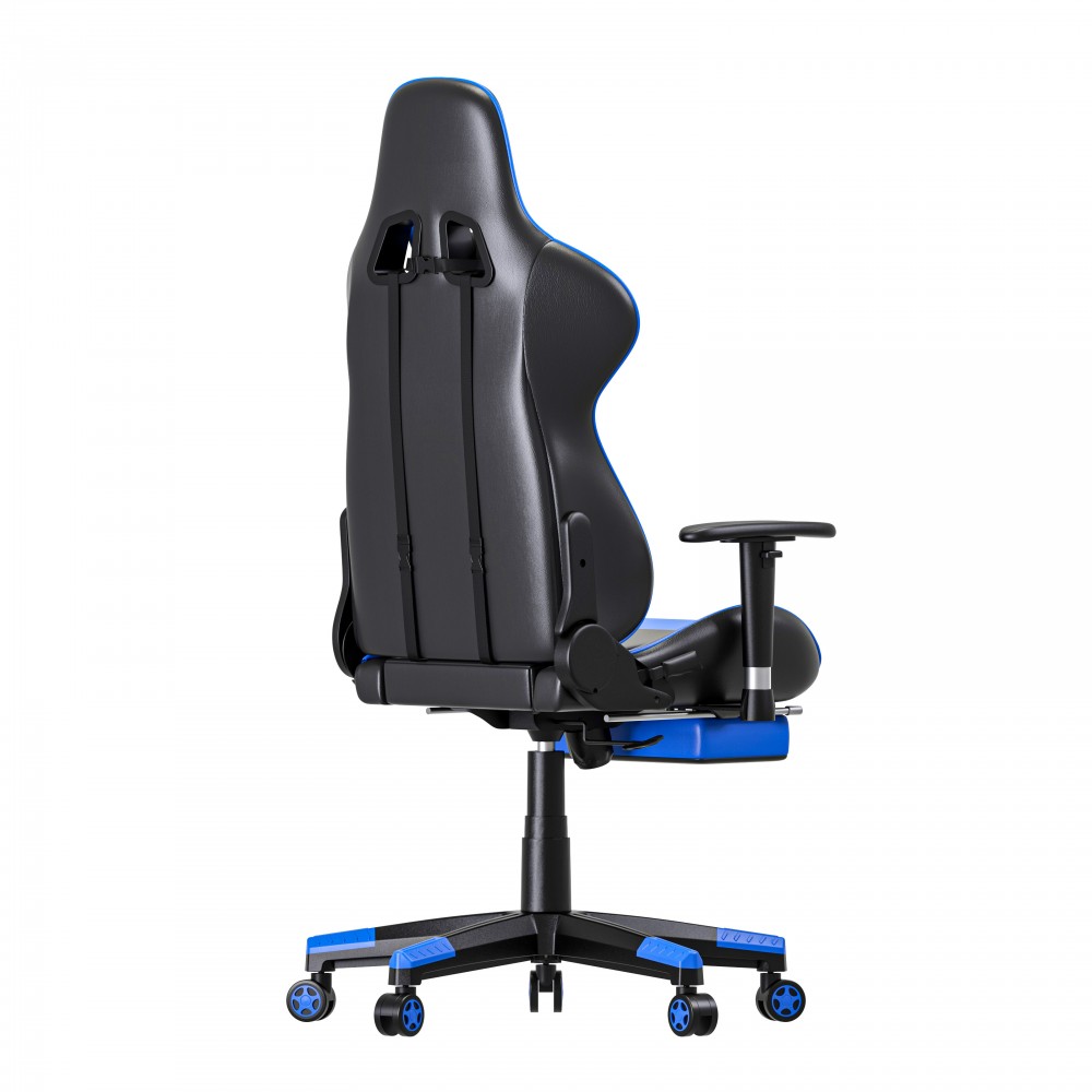 Oneray Black-Blue Chair Gaming με υποπόδιο (D0921-F)	