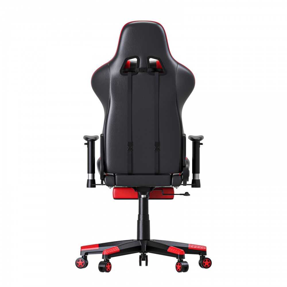 Oneray Black-Red Chair Gaming με υποπόδιο (D0921-F)