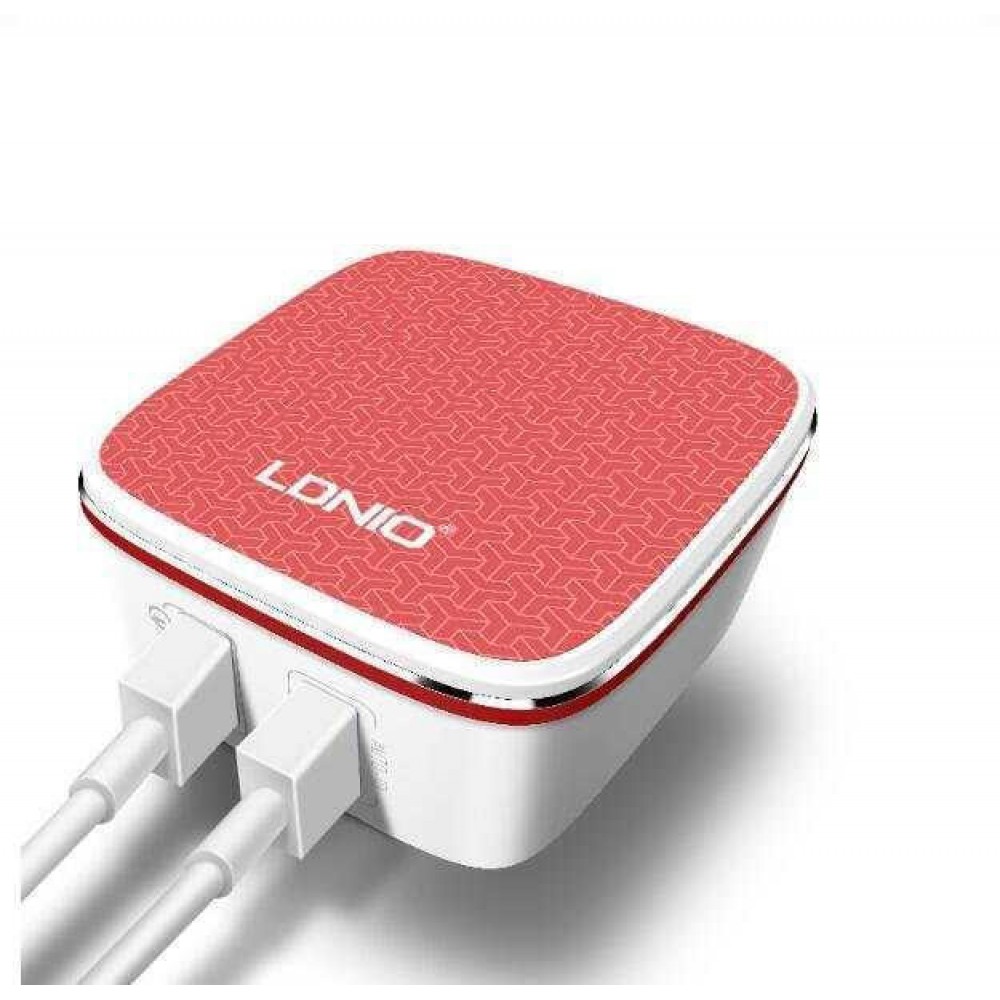Ldnio Φορτιστής με 2 Θύρες USB-A και Καλώδιο Lightning 30W Quick Charge 3.0 Λευκός (A2405Q)