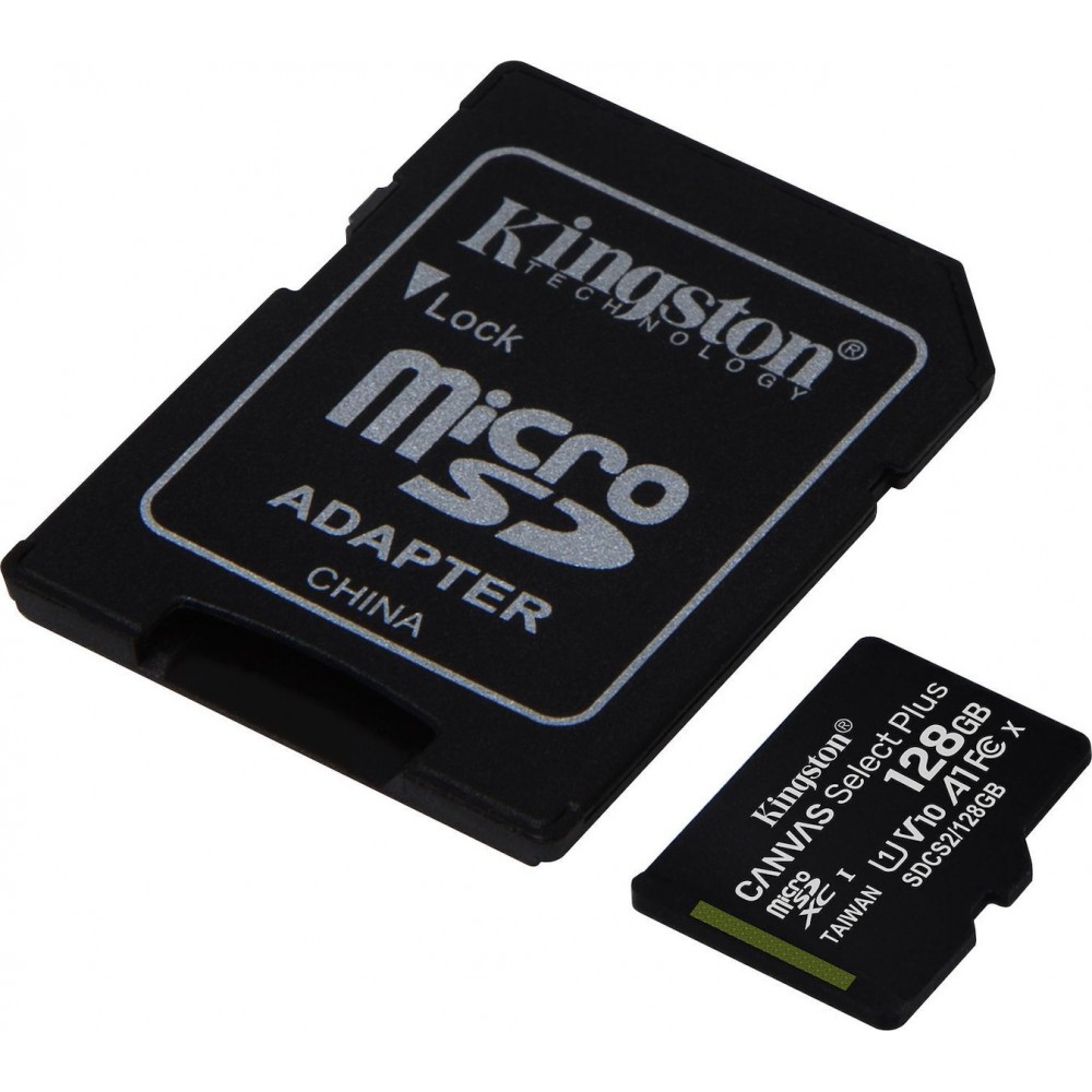 Kingston Canvas Select Plus microSDXC 128GB U1 V10 A1 with Adapter