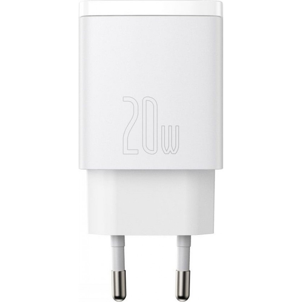 Baseus USB-A / USB-C Wall Adapter 20W Λευκό (CCXJ-B02)