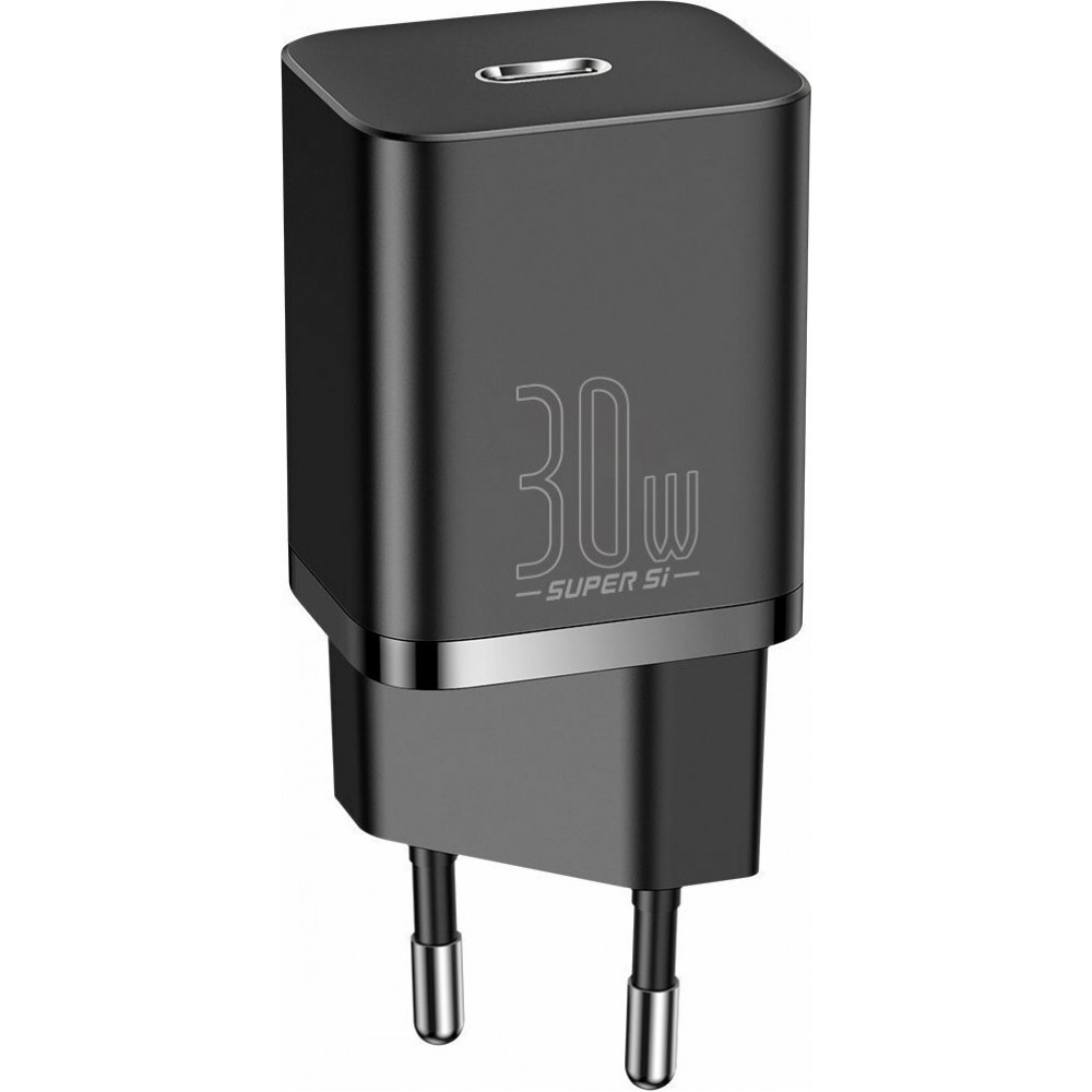 Baseus USB-C Wall Adapter 30W Μαύρο (Super Si)