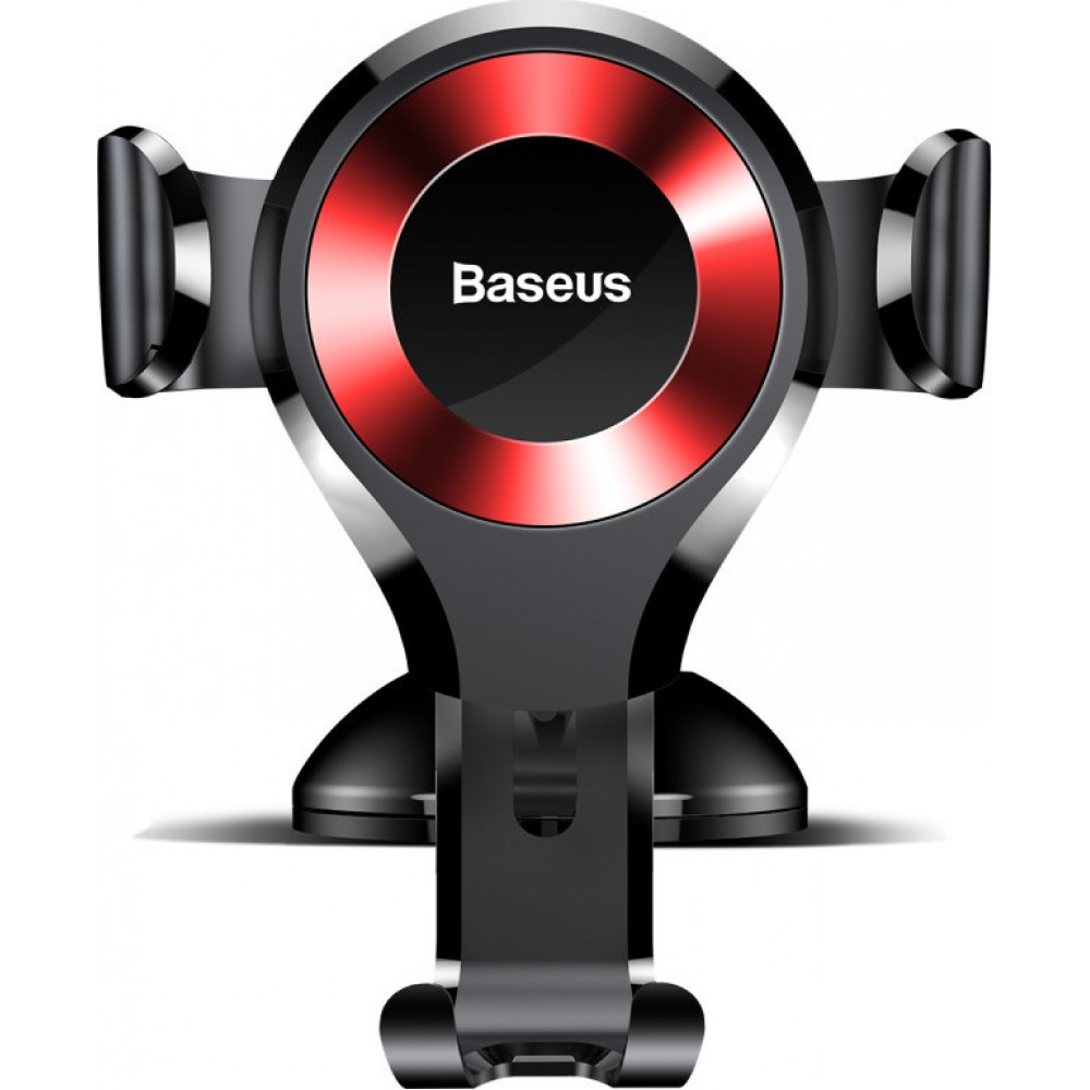 Baseus Osculum Gravity Car Mount Dashboard Windshield Phone Bracket Holder black-red (SUYL-XP09)