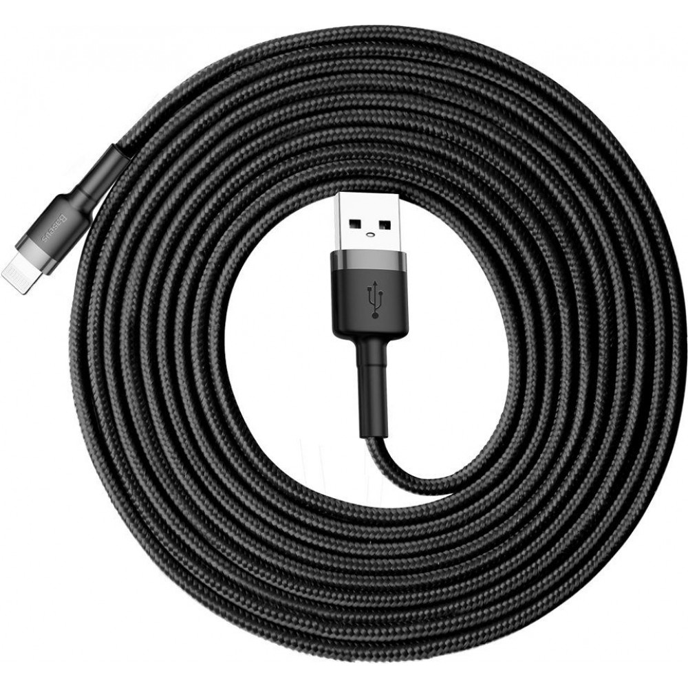 BASEUS Καλώδιο Φόρτισης USB-A to USB-C 2A 3m Black-Grey Baseus CATKLF-UG1