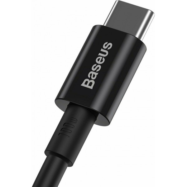 Baseus Superior USB 2.0 Cable USB-C male - USB-C male Μαύρο 1m (CATYS-B01)