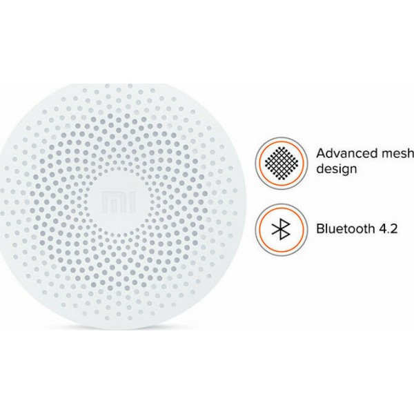 Xiaomi Mi Compact Speaker 2 Ηχείο Bluetooth 2W με Διάρκεια Μπαταρίας έως 4 ώρες Λευκό