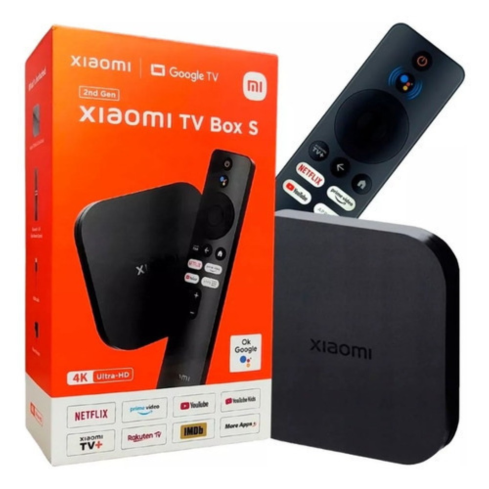Xiaomi TV Box Mi Box S 2nd Gen 4K UHD με WiFi USB 2.0 2GB RAM και 8GB Αποθηκευτικό Χώρο με Λειτουργικό Android