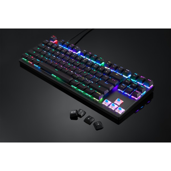 MOTOSPEED K82 RGB ΜΗΧΑΝΙΚΟ GAMING ΠΛΗΚΤΡΟΛΟΓΙΟ, 14 MOTIBA BACKLIGHT, ΜΑΥΡΟ (Outemu Blue Switches)-US MS-K82B