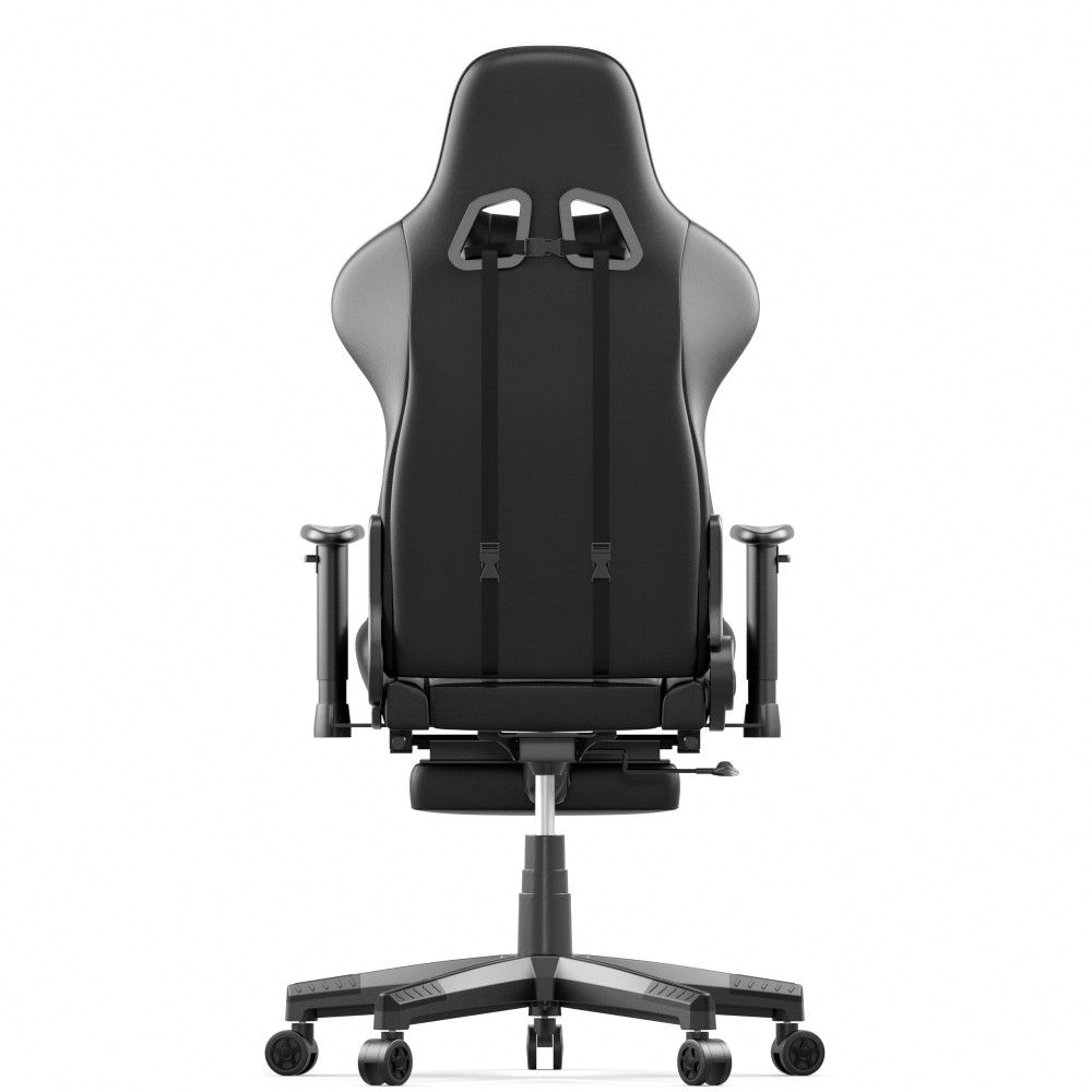 Oneray Black Chair Gaming με υποπόδιο (D0921-F)	