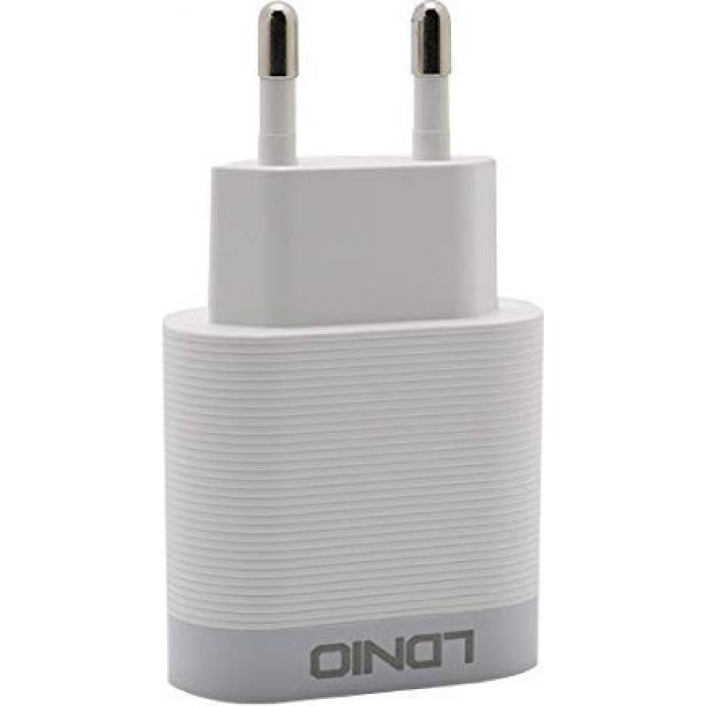 Ldnio Φορτιστής με Θύρα USB-A και Καλώδιο USB-C 18W Quick Charge 3.0 Λευκός (A303Q)