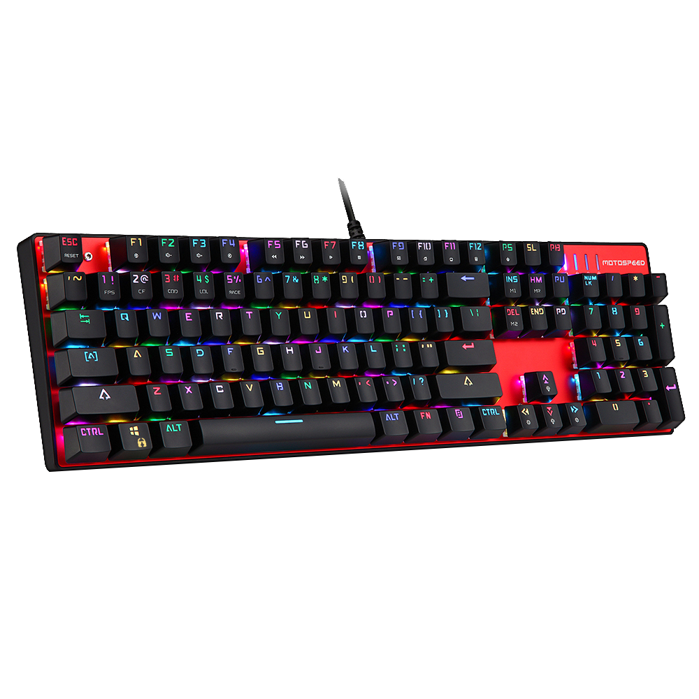 Motospeed CK104 Keyboard Κοκκινο (Red switches) US
