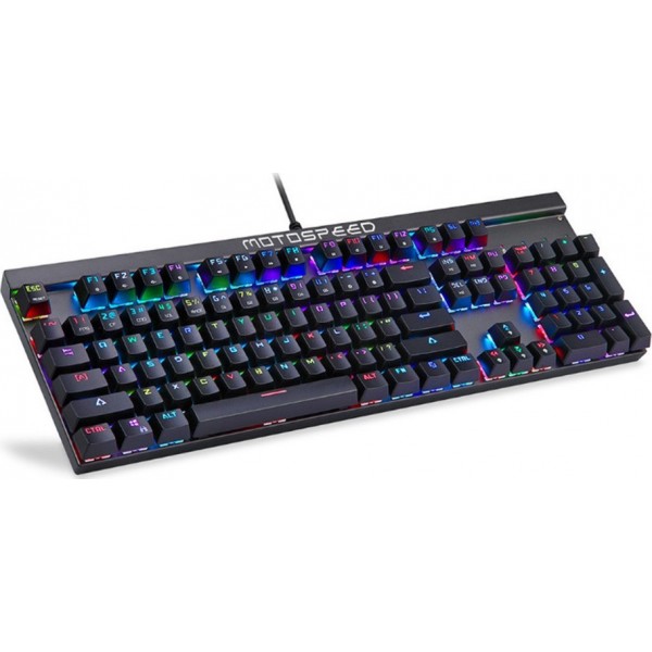 Motospeed CK103 Keyboard (Red Switches) (Μαύρο) US 