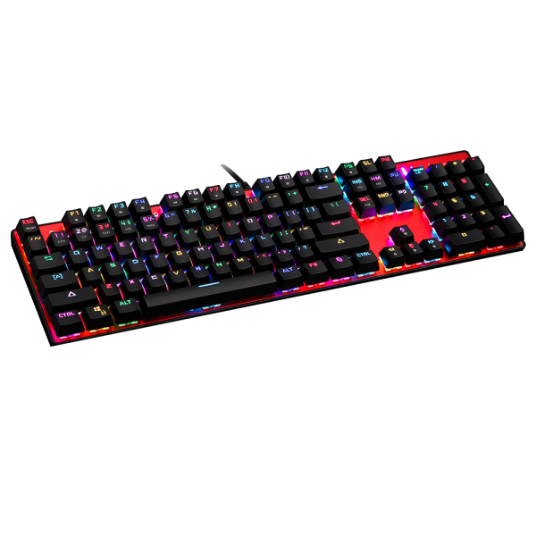 Motospeed CK104 Keyboard Κόκκινο (Blue switches) US